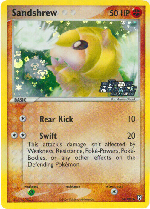 Sandshrew (74/109) (Stamped) [EX: Team Rocket Returns] | Jomio and Rueliete's Cards and Comics