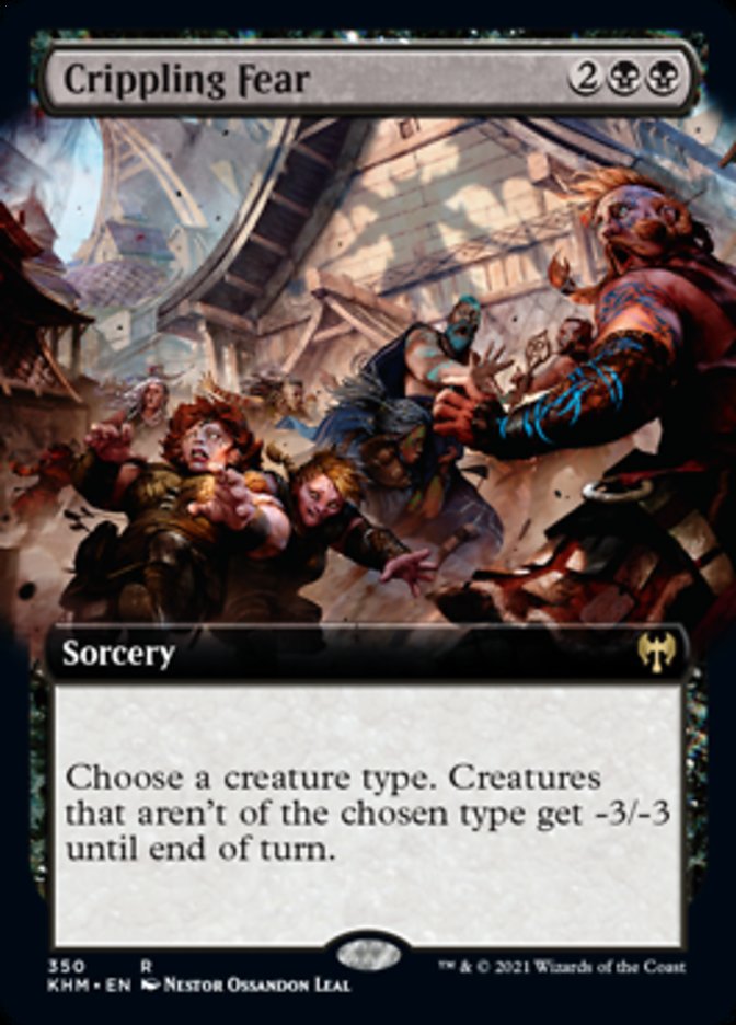 Crippling Fear (Extended Art) [Kaldheim] | Jomio and Rueliete's Cards and Comics