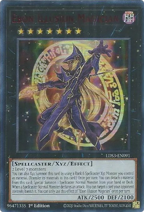 Ebon Illusion Magician (Red) [LDS3-EN091] Ultra Rare | Jomio and Rueliete's Cards and Comics