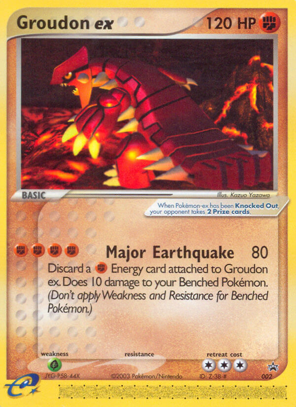 Groudon ex (002) [Nintendo: Black Star Promos] | Jomio and Rueliete's Cards and Comics