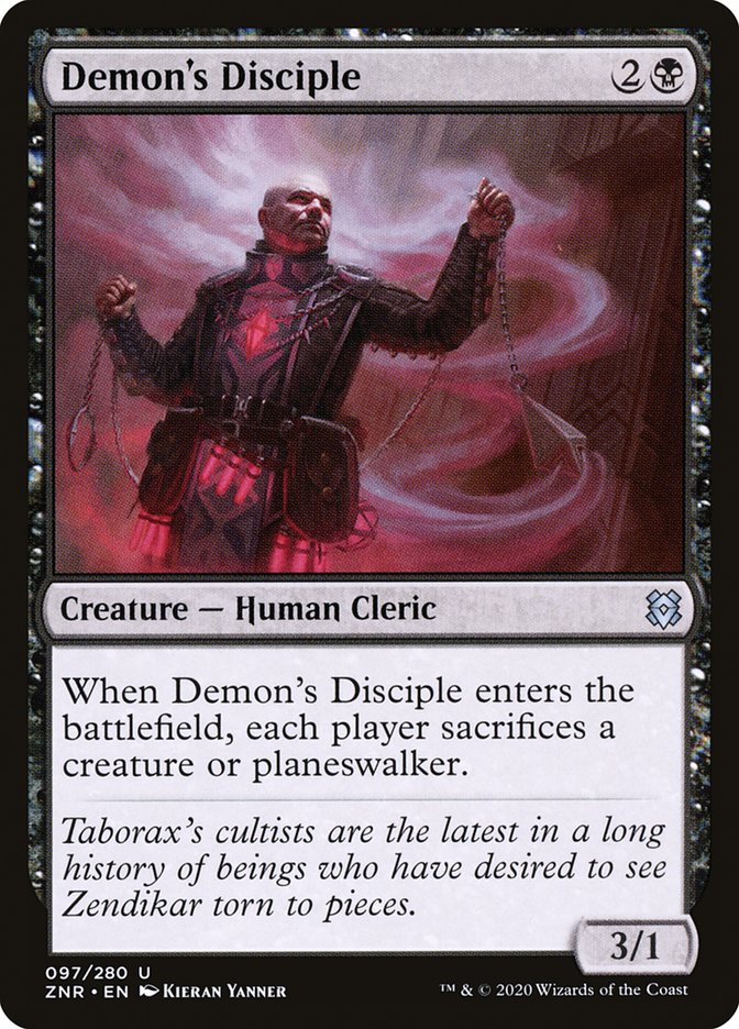 Demon's Disciple [Zendikar Rising] | Jomio and Rueliete's Cards and Comics