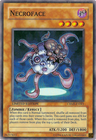 Necroface [CRMS-ENSE1] Super Rare | Jomio and Rueliete's Cards and Comics