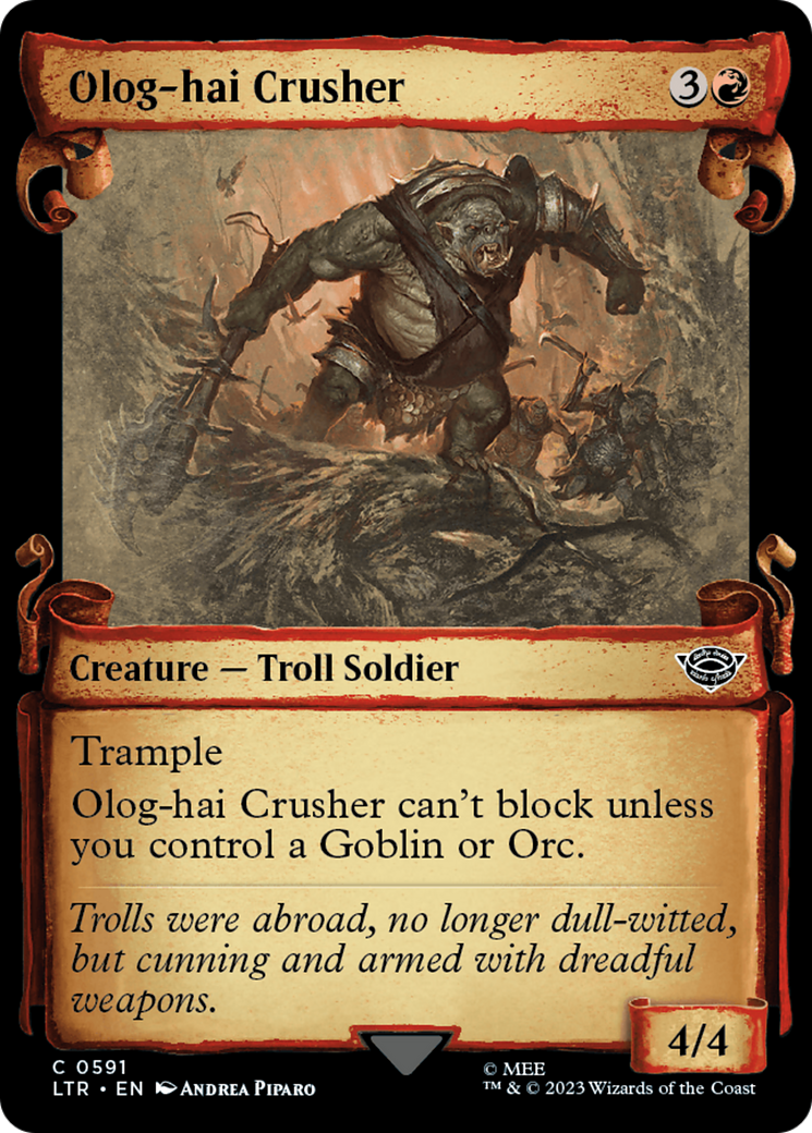 Olog-Hai Crusher [The Lord of the Rings: Tales of Middle-Earth Showcase Scrolls] | Jomio and Rueliete's Cards and Comics
