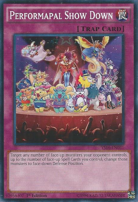 Performapal Show Down [YS16-EN031] Common | Jomio and Rueliete's Cards and Comics