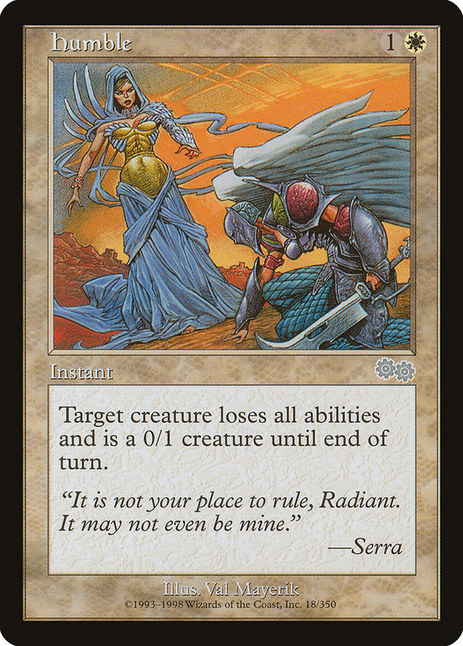 Humble [Urza's Saga] | Jomio and Rueliete's Cards and Comics