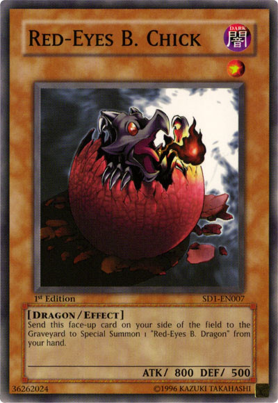Red-Eyes B. Chick [SD1-EN007] Common | Jomio and Rueliete's Cards and Comics