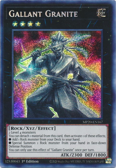 Gallant Granite [MP20-EN167] Prismatic Secret Rare | Jomio and Rueliete's Cards and Comics