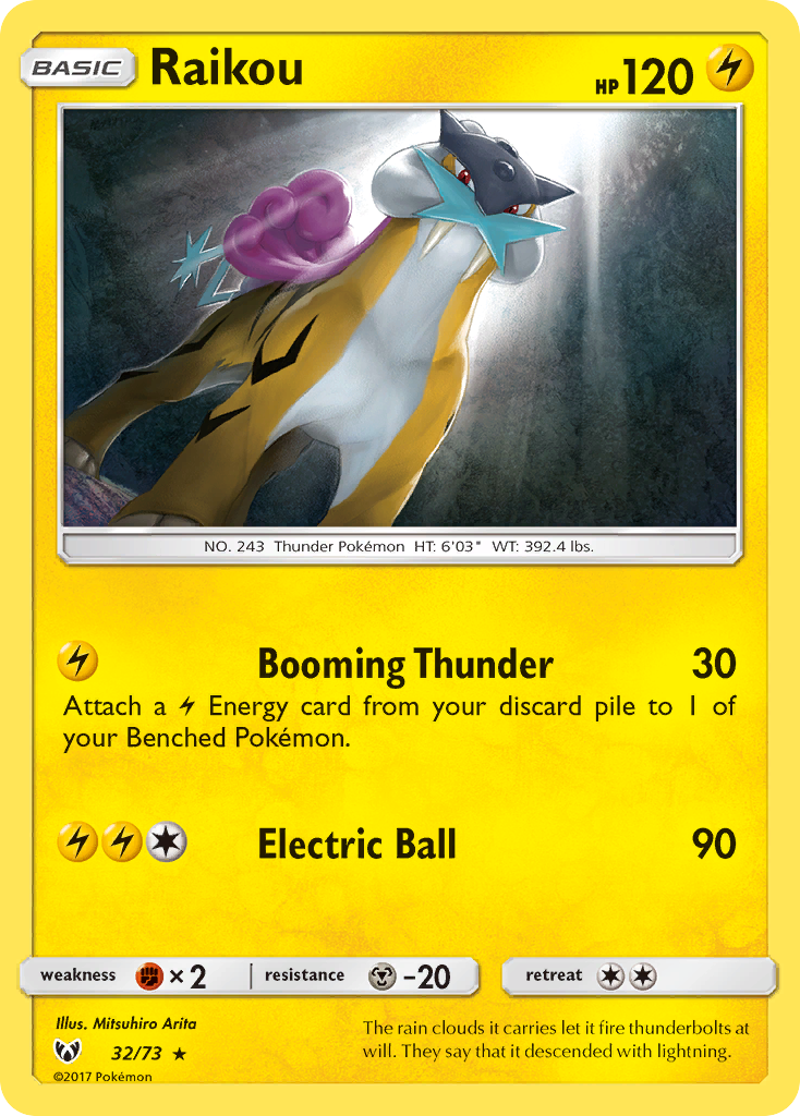 Raikou (32/73) [Sun & Moon: Shining Legends] | Jomio and Rueliete's Cards and Comics