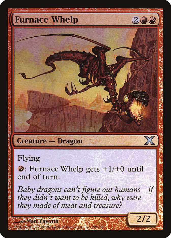 Furnace Whelp (Premium Foil) [Tenth Edition] | Jomio and Rueliete's Cards and Comics