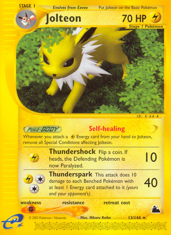 Jolteon (13/144) [Skyridge] | Jomio and Rueliete's Cards and Comics