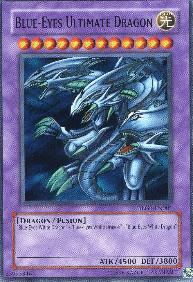 Blue-Eyes Ultimate Dragon [DLG1-EN001] Super Rare | Jomio and Rueliete's Cards and Comics