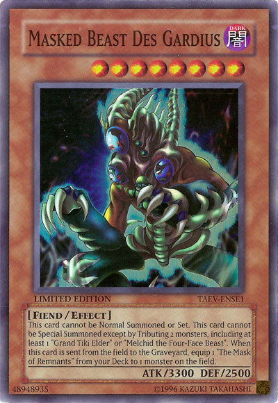 Masked Beast Des Gardius [TAEV-ENSE1] Super Rare | Jomio and Rueliete's Cards and Comics