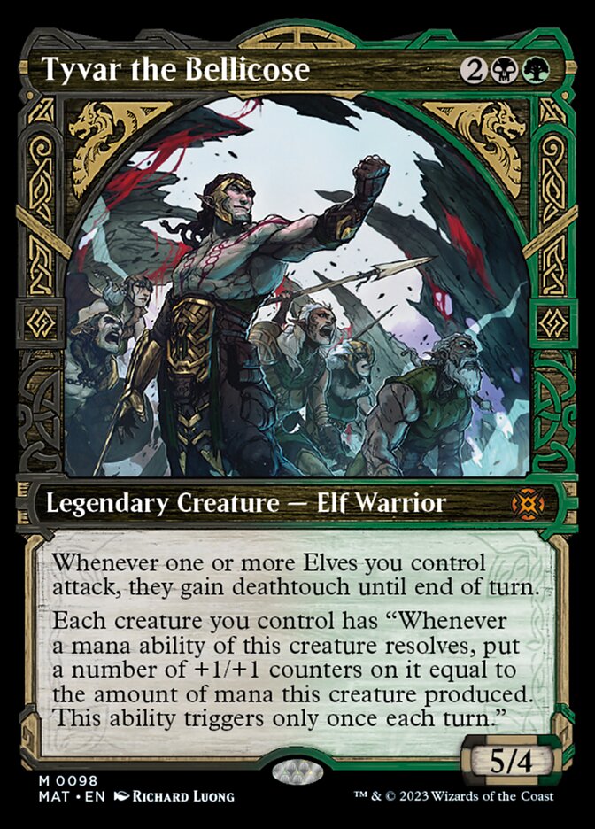 Tyvar the Bellicose (Showcase) [March of the Machine: The Aftermath] | Jomio and Rueliete's Cards and Comics