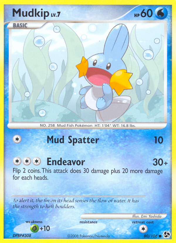 Mudkip (80/106) [Diamond & Pearl: Great Encounters] | Jomio and Rueliete's Cards and Comics