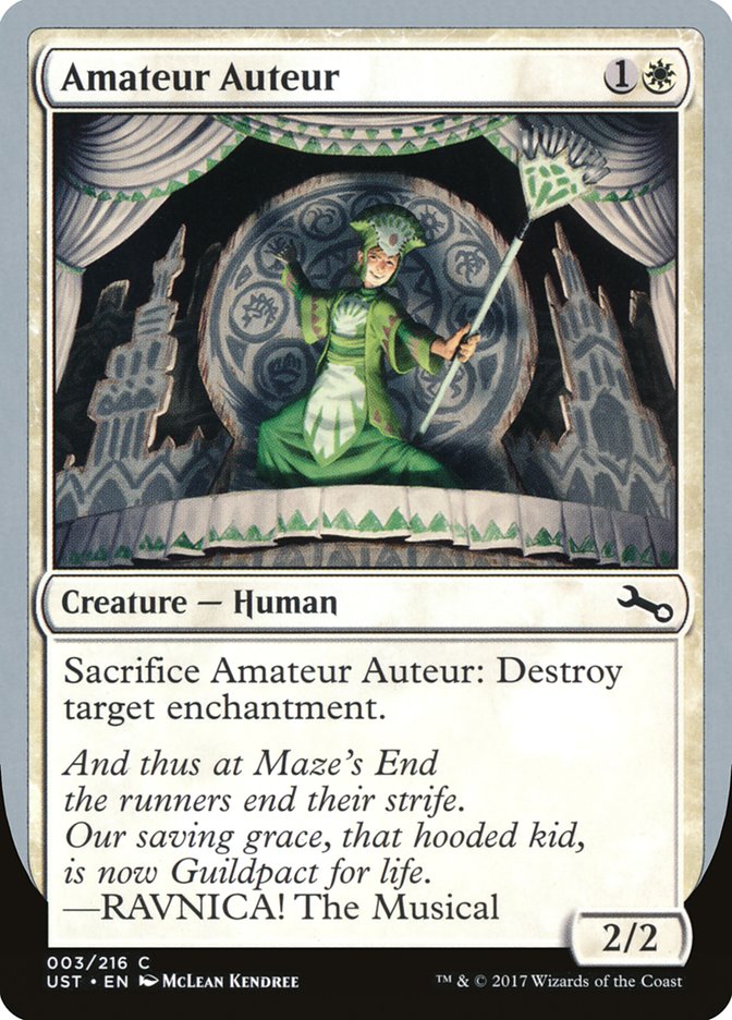 Amateur Auteur (RAVNICA! The Musical) [Unstable] | Jomio and Rueliete's Cards and Comics