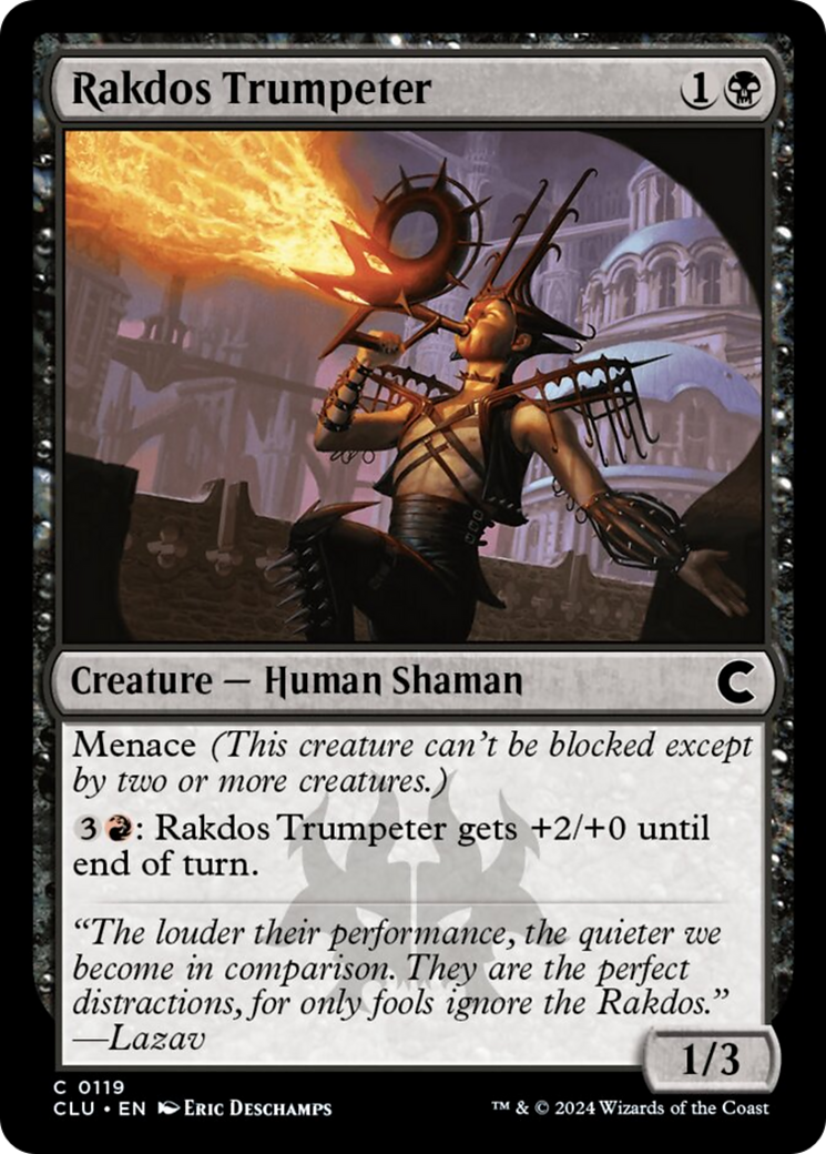 Rakdos Trumpeter [Ravnica: Clue Edition] | Jomio and Rueliete's Cards and Comics