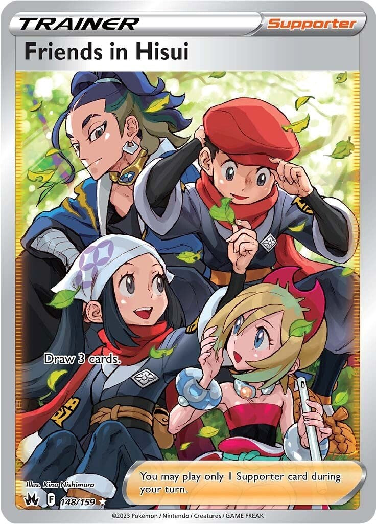 Friends in Hisui (148/159) (Full Art) [Sword & Shield: Crown Zenith] | Jomio and Rueliete's Cards and Comics