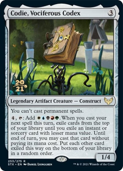 Codie, Vociferous Codex [Strixhaven: School of Mages Prerelease Promos] | Jomio and Rueliete's Cards and Comics