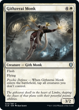Githzerai Monk [Commander Legends: Battle for Baldur's Gate] | Jomio and Rueliete's Cards and Comics
