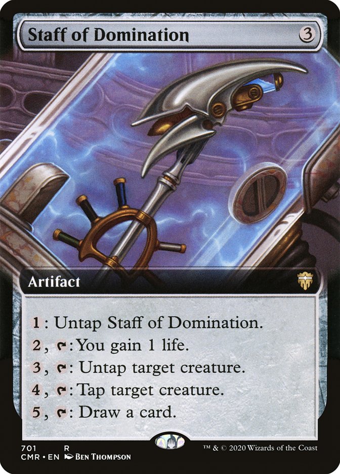 Staff of Domination (Extended Art) [Commander Legends] | Jomio and Rueliete's Cards and Comics