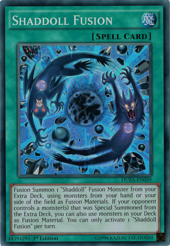 Shaddoll Fusion [DUEA-EN059] Super Rare | Jomio and Rueliete's Cards and Comics