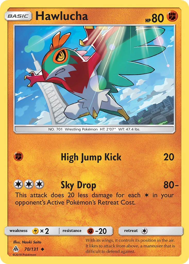 Hawlucha (70/131) [Sun & Moon: Forbidden Light] | Jomio and Rueliete's Cards and Comics