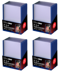 Ultra PRO: Toploader - 3" x 4" (25ct - Blue Border) (4-Pack) | Jomio and Rueliete's Cards and Comics