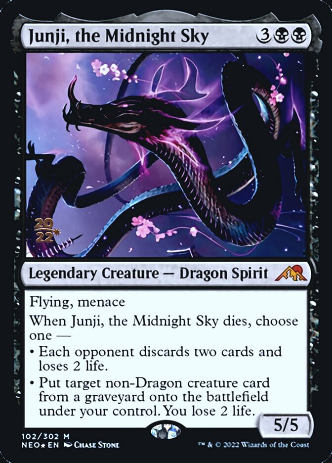 Junji, the Midnight Sky [Kamigawa: Neon Dynasty Prerelease Promos] | Jomio and Rueliete's Cards and Comics