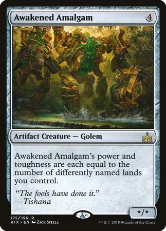 Awakened Amalgam [Rivals of Ixalan] | Jomio and Rueliete's Cards and Comics