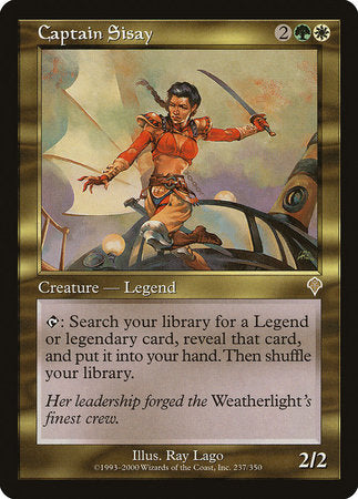 Captain Sisay [Invasion] | Jomio and Rueliete's Cards and Comics