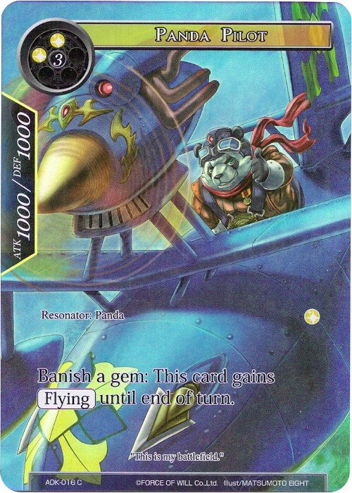 Panda Pilot (Full Art) (ADK-016) [Advent of the Demon King] | Jomio and Rueliete's Cards and Comics