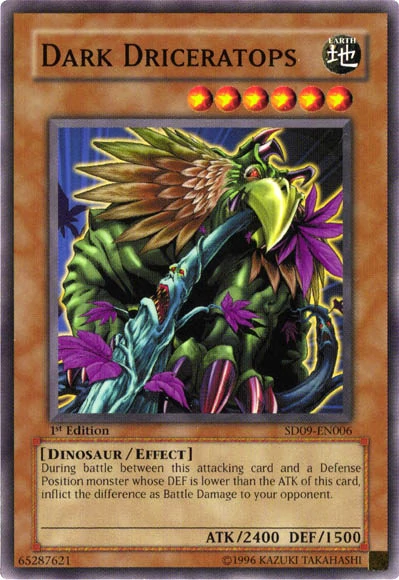 Dark Driceratops [SD09-EN006] Common | Jomio and Rueliete's Cards and Comics