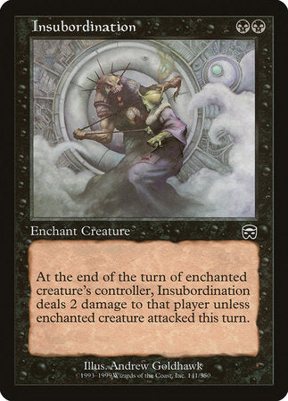 Insubordination [Mercadian Masques] | Jomio and Rueliete's Cards and Comics