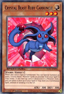 Crystal Beast Ruby Carbuncle [SGX1-ENF04] Common | Jomio and Rueliete's Cards and Comics
