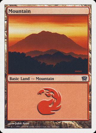 Mountain (345) [Ninth Edition] | Jomio and Rueliete's Cards and Comics