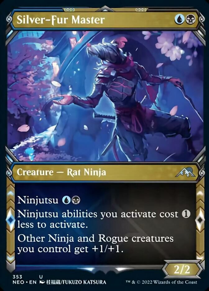 Silver-Fur Master (Showcase Ninja) [Kamigawa: Neon Dynasty] | Jomio and Rueliete's Cards and Comics