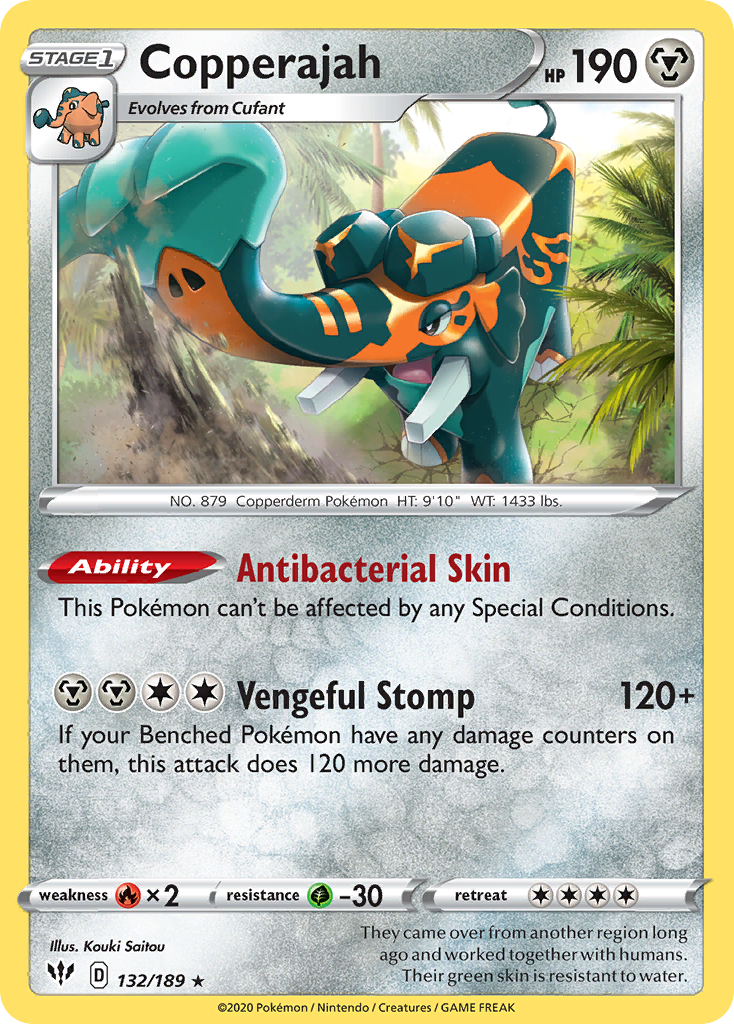 Copperajah (132/189) [Sword & Shield: Darkness Ablaze] | Jomio and Rueliete's Cards and Comics
