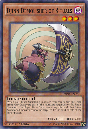 Djinn Demolisher of Rituals [MP15-EN090] Common | Jomio and Rueliete's Cards and Comics