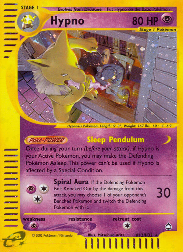 Hypno (H12/H32) [Aquapolis] | Jomio and Rueliete's Cards and Comics