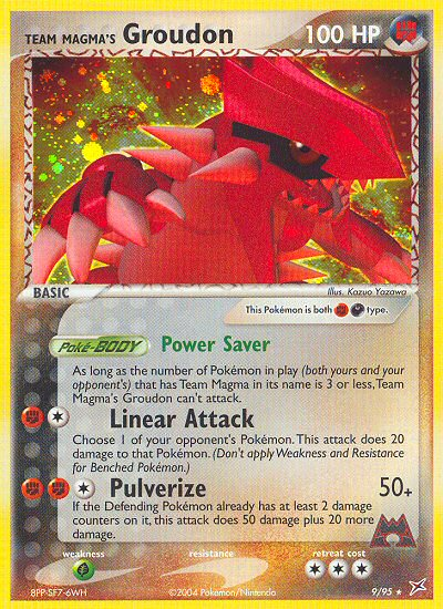 Team Magma's Groudon (9/95) [EX: Team Magma vs Team Aqua] | Jomio and Rueliete's Cards and Comics