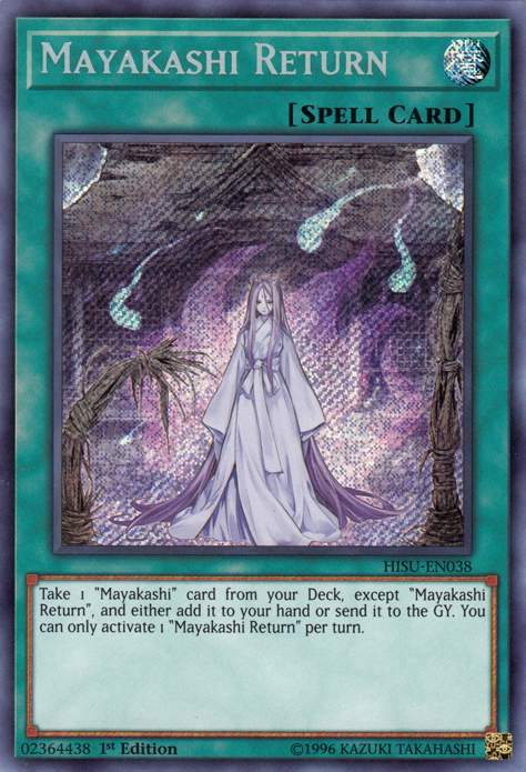 Mayakashi Return [HISU-EN038] Secret Rare | Jomio and Rueliete's Cards and Comics
