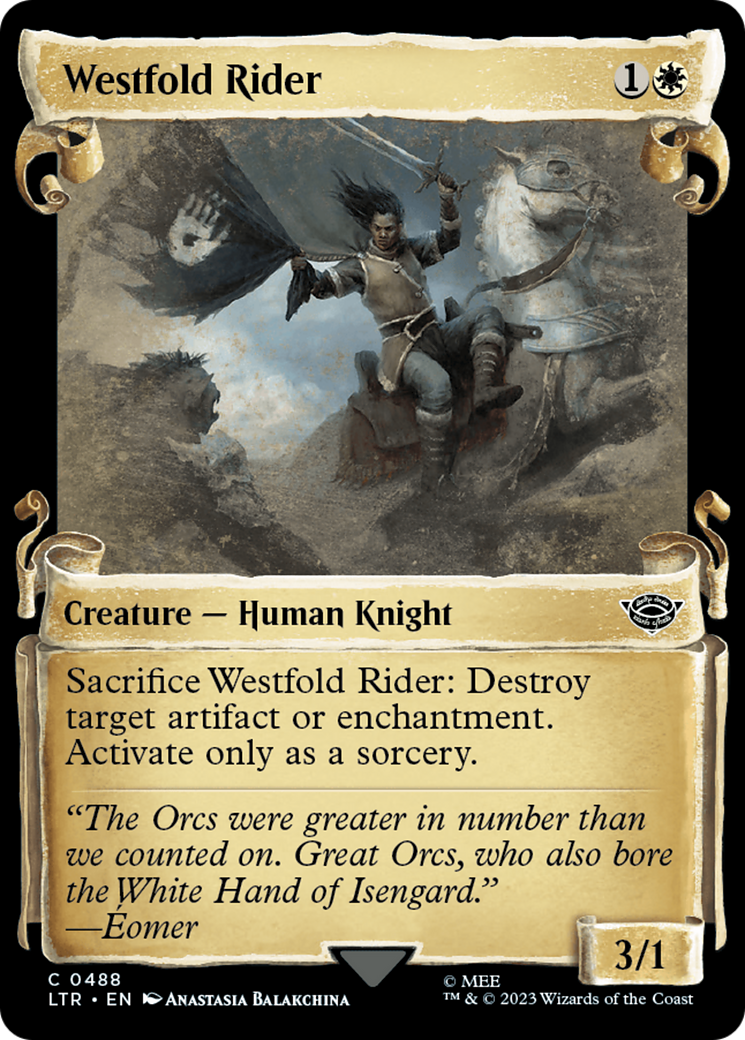 Westfold Rider [The Lord of the Rings: Tales of Middle-Earth Showcase Scrolls] | Jomio and Rueliete's Cards and Comics