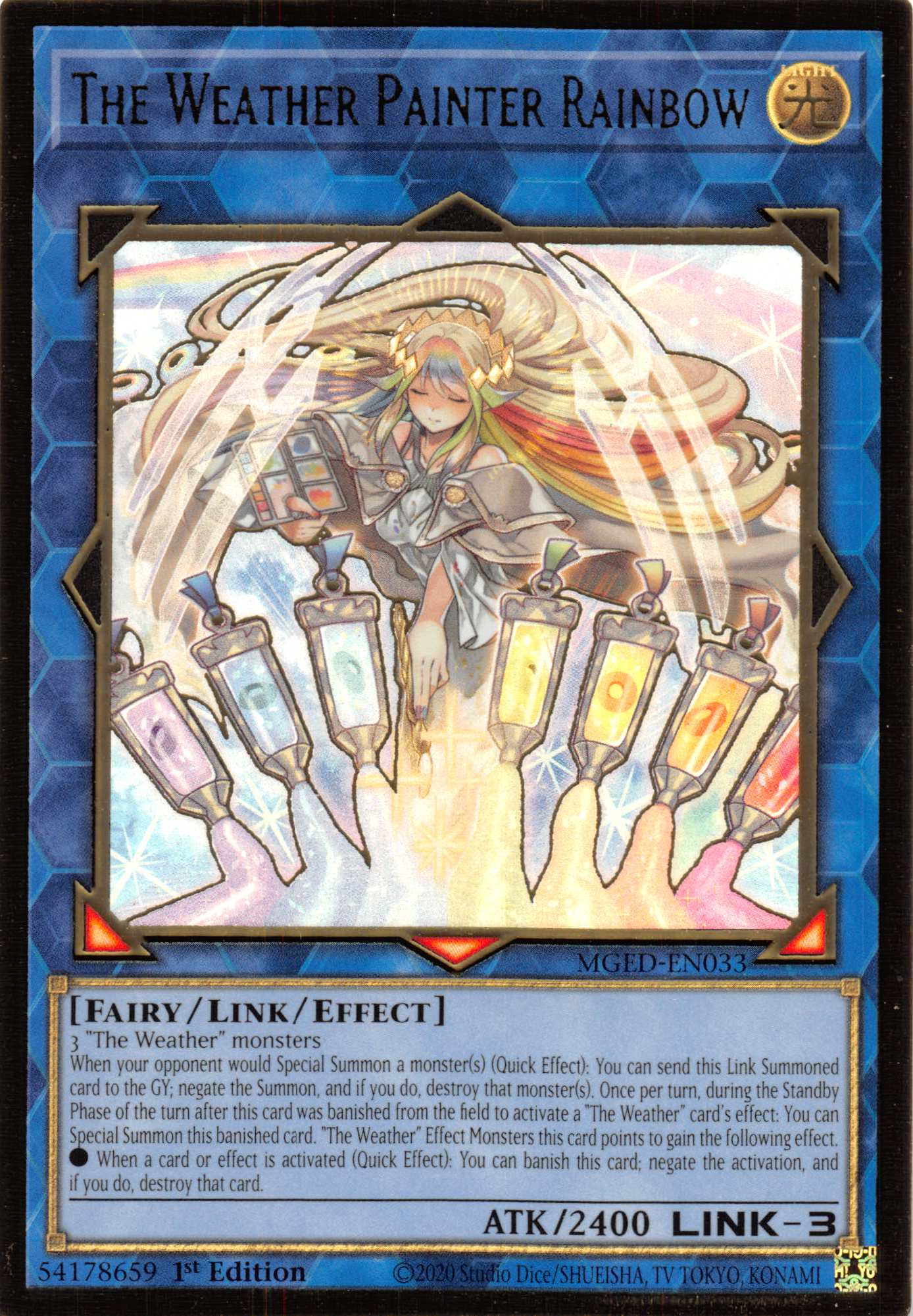 The Weather Painter Rainbow [MGED-EN033] Gold Rare | Jomio and Rueliete's Cards and Comics