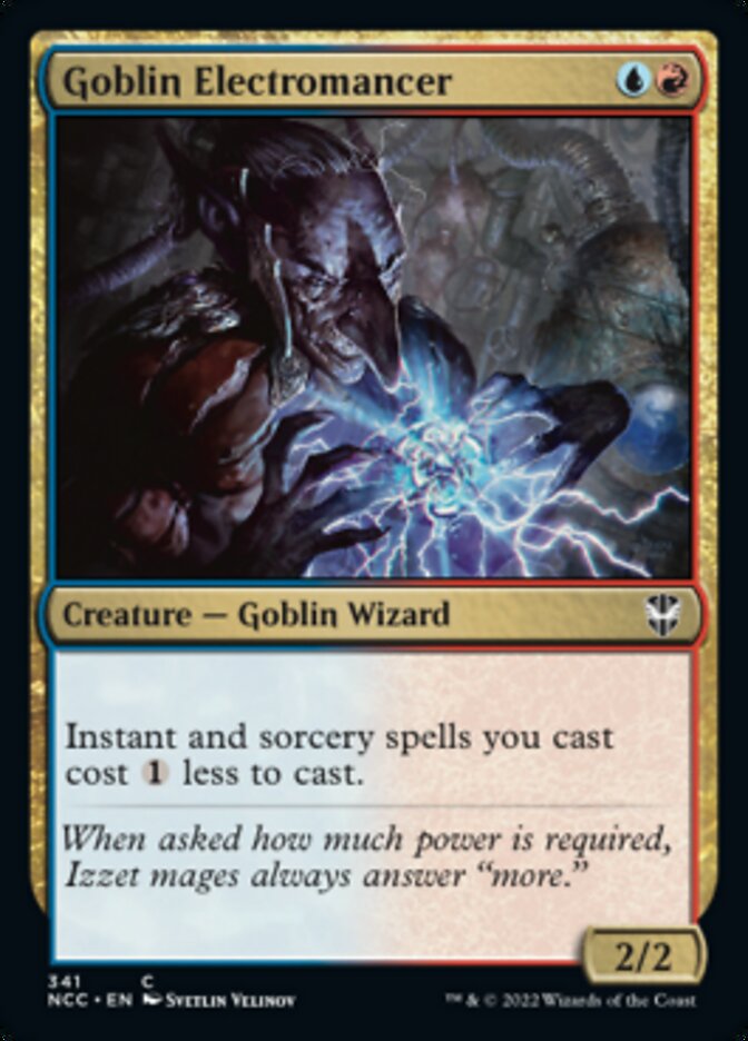 Goblin Electromancer [Streets of New Capenna Commander] | Jomio and Rueliete's Cards and Comics