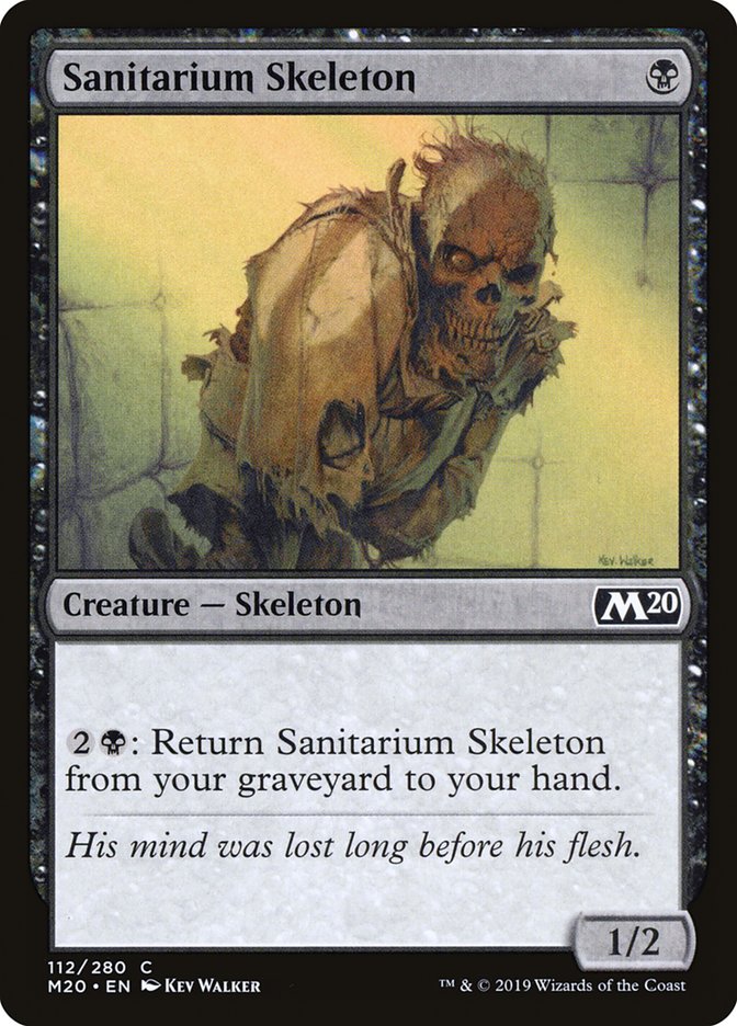 Sanitarium Skeleton [Core Set 2020] | Jomio and Rueliete's Cards and Comics