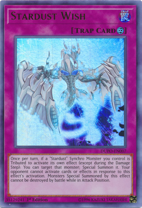 Stardust Wish [DUPO-EN007] Ultra Rare | Jomio and Rueliete's Cards and Comics