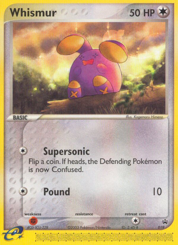 Whismur (019) [Nintendo: Black Star Promos] | Jomio and Rueliete's Cards and Comics
