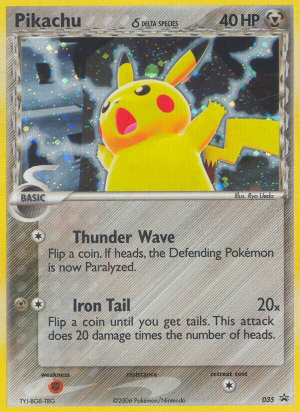 Pikachu (035) (Delta Species) [Nintendo: Black Star Promos] | Jomio and Rueliete's Cards and Comics