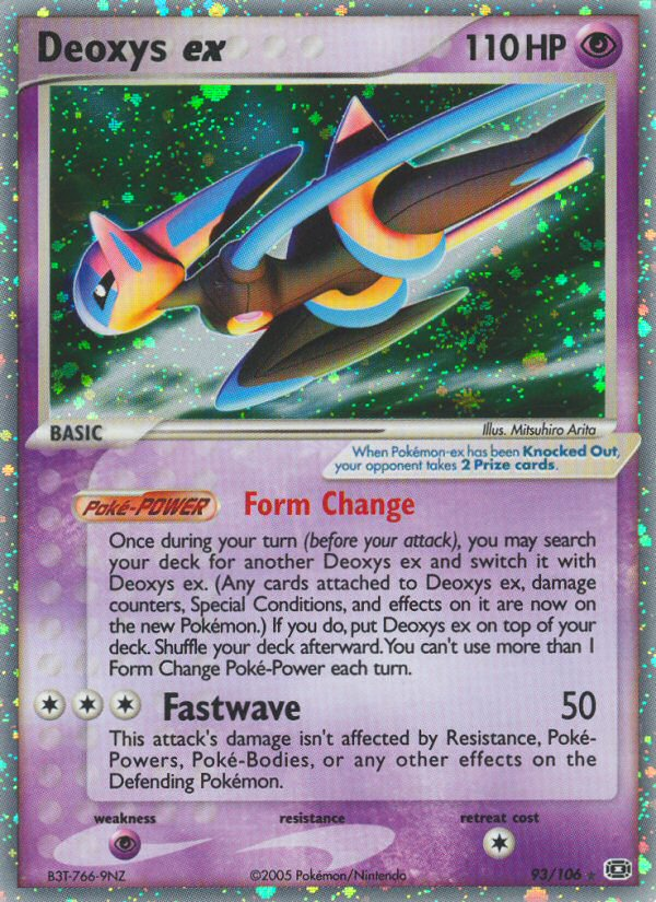 Deoxys ex (93/106) [EX: Emerald] | Jomio and Rueliete's Cards and Comics