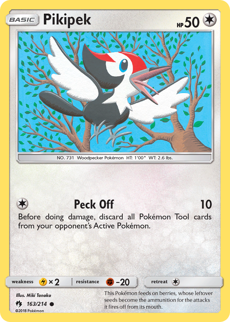 Pikipek (163/214) [Sun & Moon: Lost Thunder] | Jomio and Rueliete's Cards and Comics